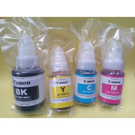 Tinta Canon Pixma GI 790 Loose Pack 1 SET 4 Warna 100% Original GI790