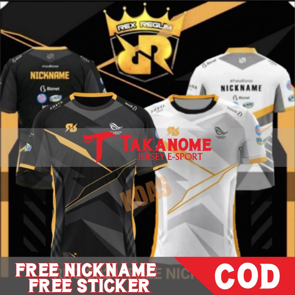 JERSEY RRQ TERBARU 2021/BAJU JERSEY GAMING TEAM RRQ FREE NICK NAME