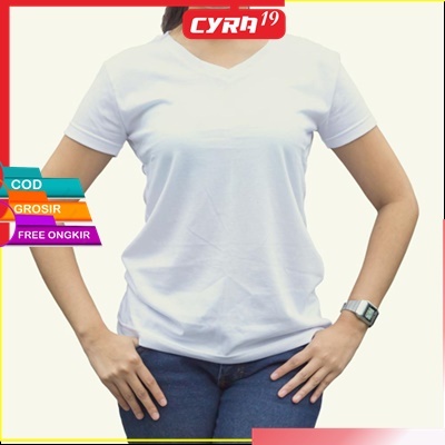 KAOS V-NECK OBLONG / KAOS POLOS MATT SPANDEX FIT TO L