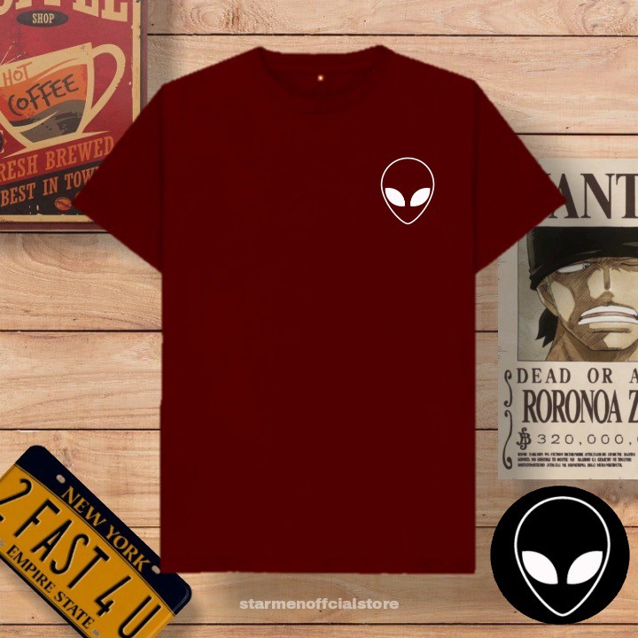 Kaos Distro Unisex ALIEN Katun Combed 30s / sablon polyflex /polyflex premium / Pakaian Pria Wanita Atasan Cowok Cewek /kaos kekinian / kaos viral / tshirt tumbrl tee basic /SIZE M , L , XL , XXL / kaus oblong oversize kaos murah best seller ready