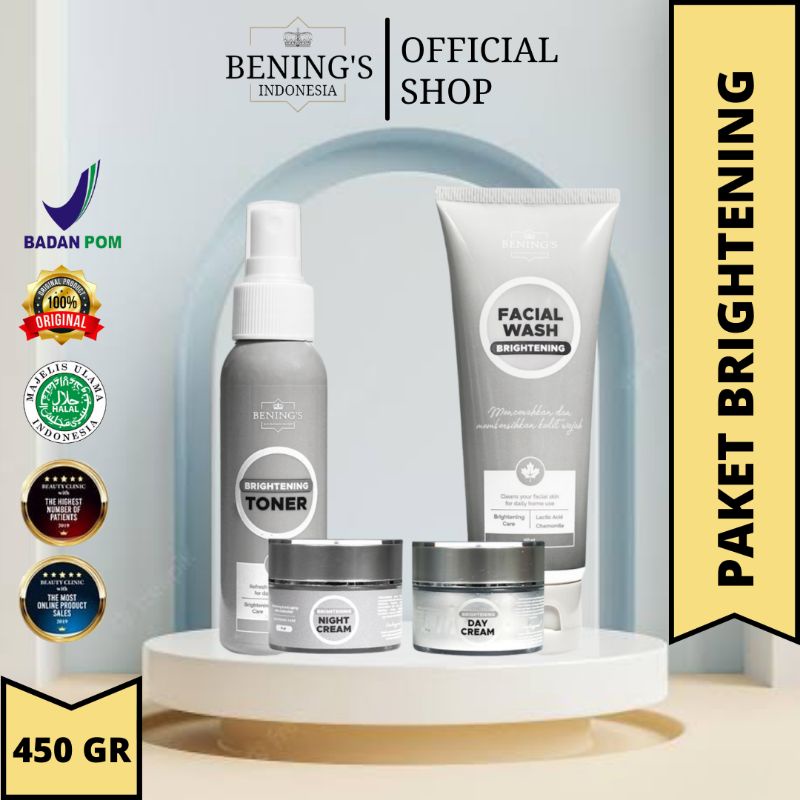 BENING SKINCARE DOCTOR OKY PRATAMA PAKET BRIGHTENING EXCLUSIVE ACNE DENGAN HOME PEELING JELLY BOOSTER MENCERAHKAN BERJERAWAT FLEK HITAM