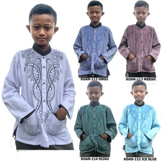  Baju  Koko  Anak  Muslim  Usia  7 13 tahun  kemeja koko  Anak  