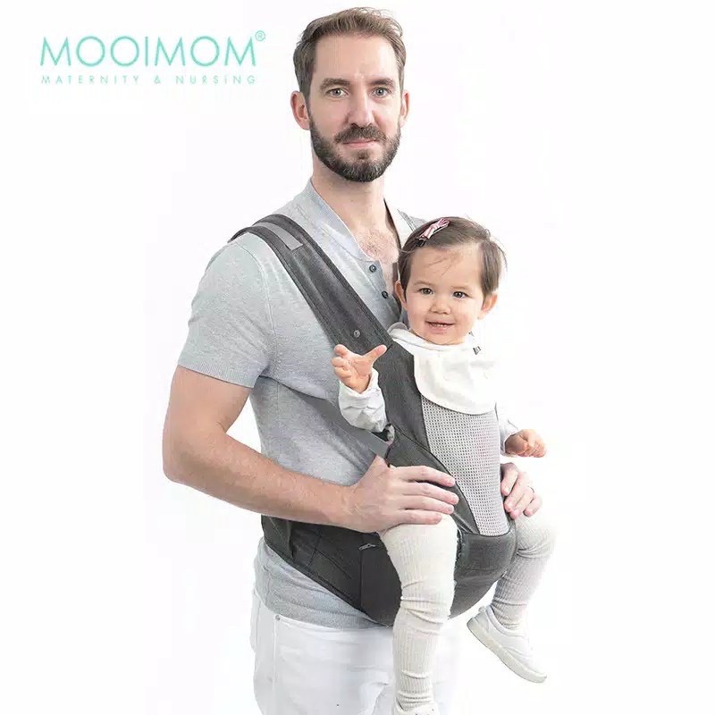 MOOIMOM Breathable Hipseat Carrier Gendongan Bayi