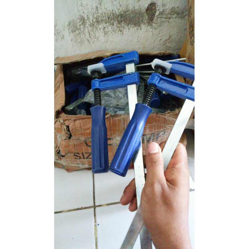 BELTER klem F besi/clamp jepit uk 250mmx300mm termurah dikelasnya