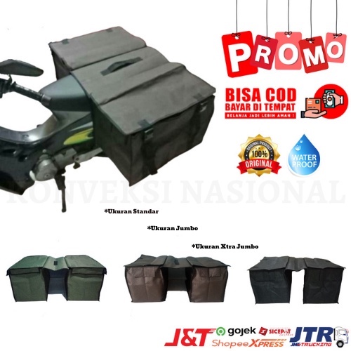Tas Motor Kurir Anti Air Tas Obrok Saddle Bag Bagasi Tas Barang Sales Tas Pos Samping