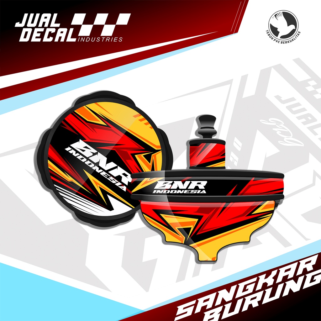 Stiker Tebok Lovebird BNR INDONESIA Decal Sangkar Batman Kandang Bulat Love Bird Bisa Custom Gambar