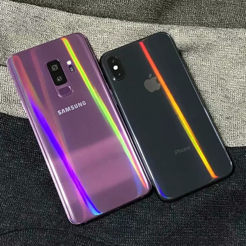 OPPO A57 2022 OPPO A16K ANTI GORES BELAKANG SKIN AURORA MOTIF TRANSPARAN GARSKIN PELANGI ANTI JAMUR PELINDUNG BELAKANG