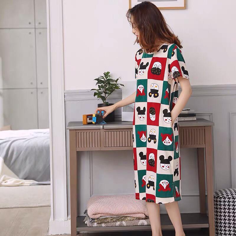 Baju Daster Pendek Wanita Baju Tidur Import Bahan Adem Halus Baju Rumahan Homewear Kekinian Korea Motif Lucu Lengan Pendek Perempuan