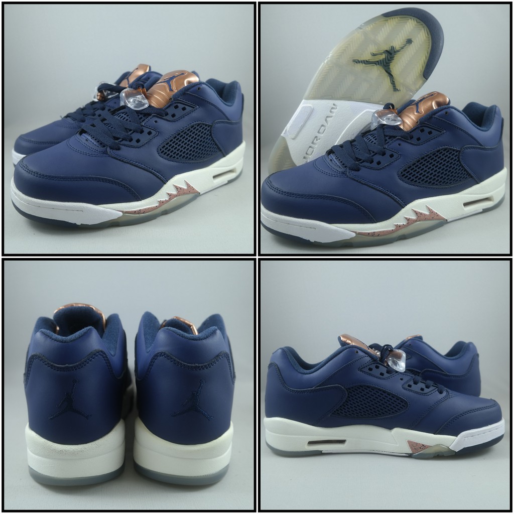 SEPATU AIR JORDAN RETRO 5 MID NAVY