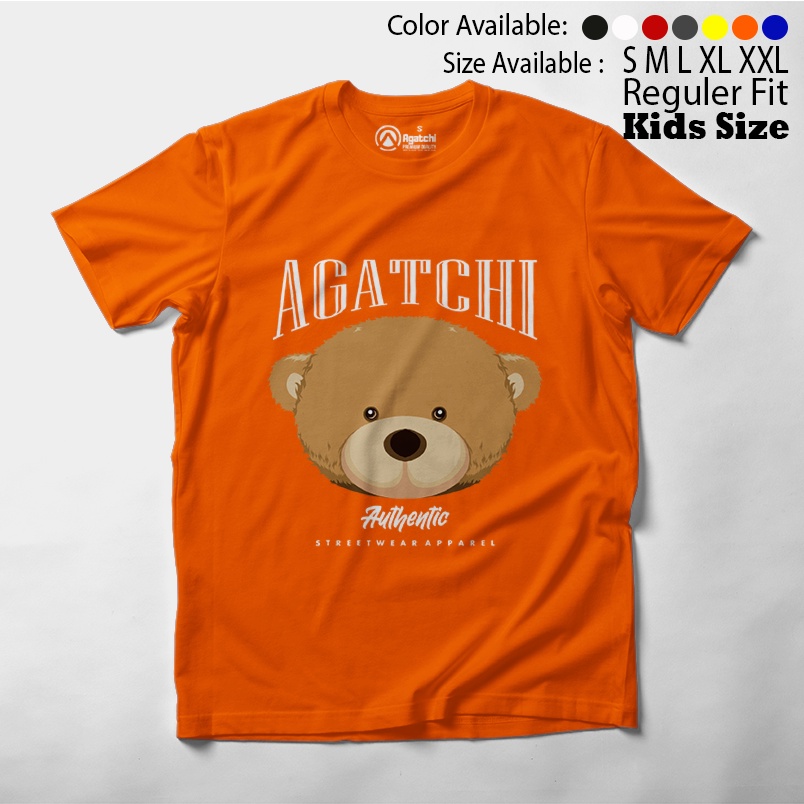 Baju Kaos Atasan Anak Laki - laki dan Perempuan Boneka Beruang Teddy Bear