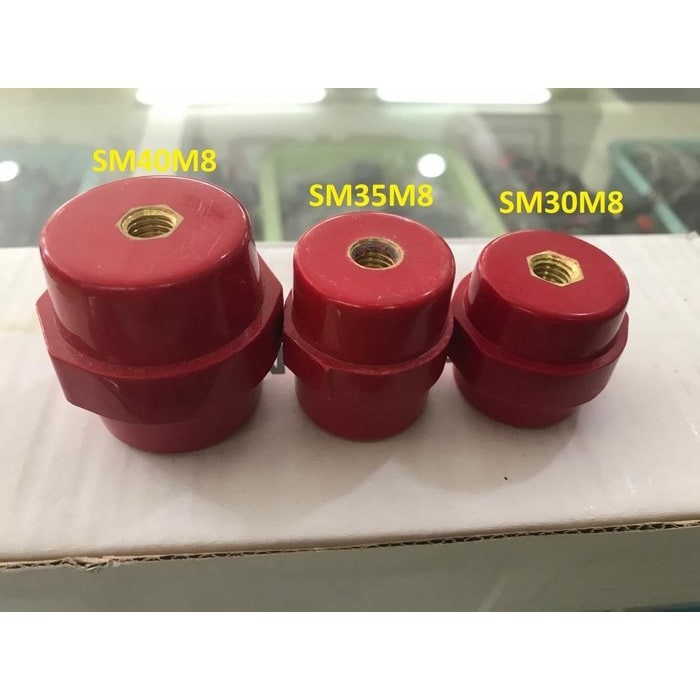 Isolator Busbar SM Merah SM-35 SM 35 Baut M8