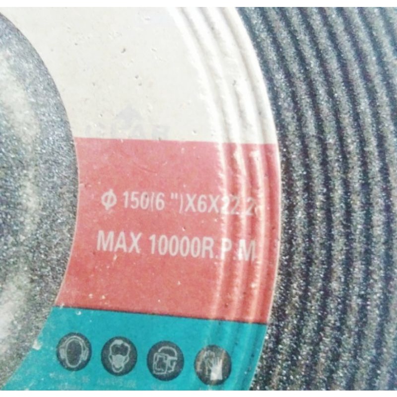 BATU GLAR GRINDING WHEEL ASLI USA, dengan tebal 6mm diameter 150mm)