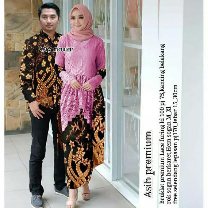 PRODUK READY...!!! COUPLE BRUKAT BAJU SERAGAM KELUARGA MODERN BATIK COUPLE KEMEJA MURAH