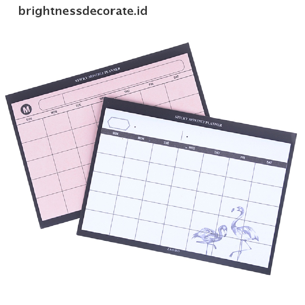 [birth] Creative simple desktop schedule planner monthly plan mini notebooks efficiency [ID]