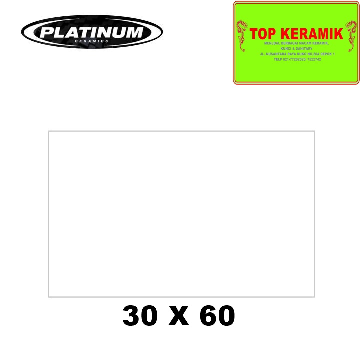Keramik Dinding Platinum 30x60 Bonza White