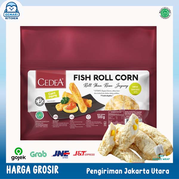 CEDEA FISH ROLL ORIGINAL/CHEESE/SPICY/CORN 500 GRAM