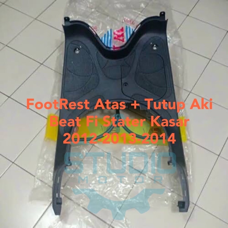 Footrest Atas + Tutup Aki Bordes Pijakan Kaki Dek Step Floor Beat Fi Stater Kasar k25 2012 2013 2014 Win