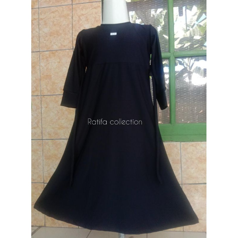 Gamis Jersey Anak Umur 9-10Thn/Baju muslim anak/pkaian muslim || By ratifa collection