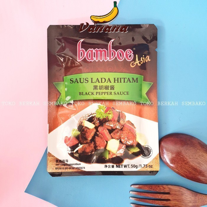 

Bamboe Bumbu Saus Lada Hitam 50 gr / Black Pepper Sauce