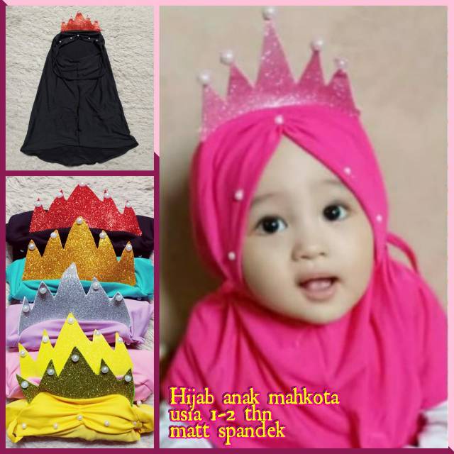 Hijab anak mahkota / Jilbab hijab princes anak