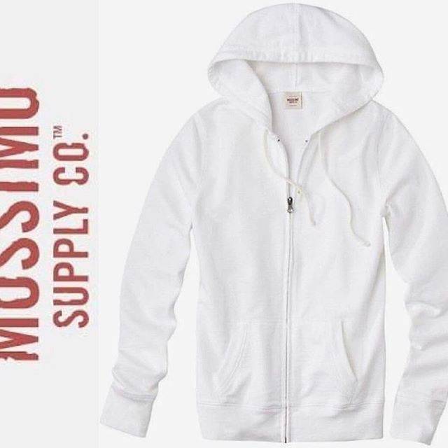 MOSSIMO hoodie jacket (pure white)