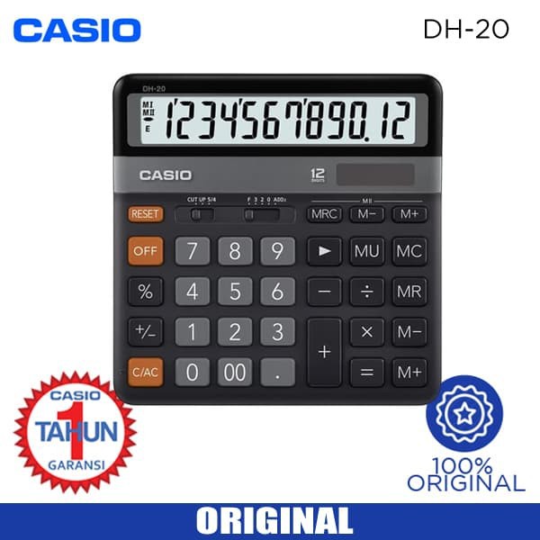 

KALKULATOR CASIO DH 20 - Hitam