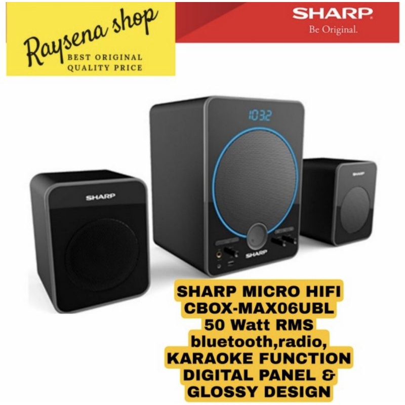 SHARP SPEAKER CBOX-MAX06UBL Bluetooth Karaoke / CBOX MAX06UBL
