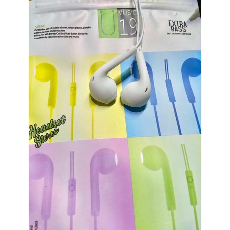 HEADSET JBL U19 MACARON SUPER NGEBASS WARNA CANTIK JELITA / Handsfree / HF