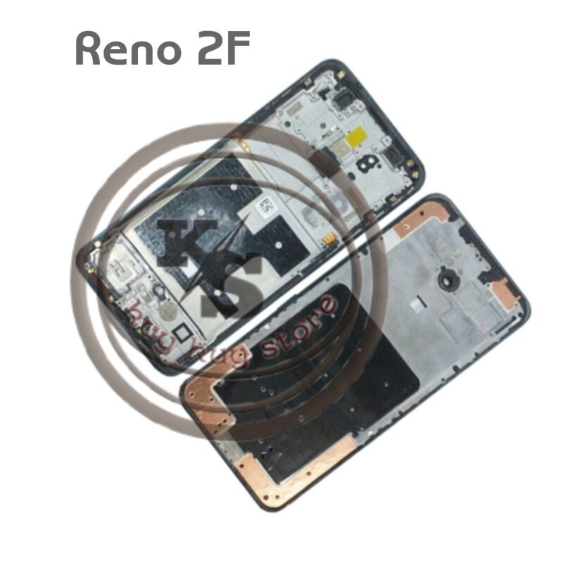 Frame Lcd - Tulang Tengah Bezel - Tatakan Lcd Oppo Reno 2F | OPPO RENO2 F Original