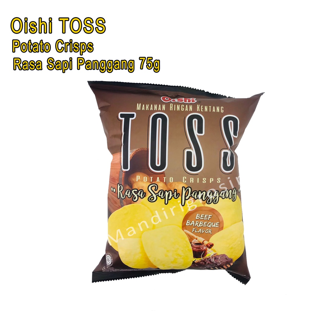 Potato Crisps *Oishi Toss * Rasa Sapi Panggang * 75g