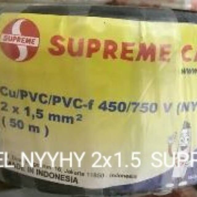 Kabel nyyhy 2x1.5 meteran supreme