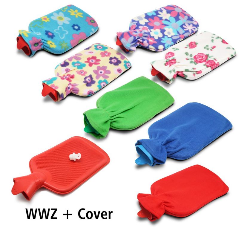 WWZ With Cover Hot Water Bag Alat Kompres Air Hangat + Tutup Motif