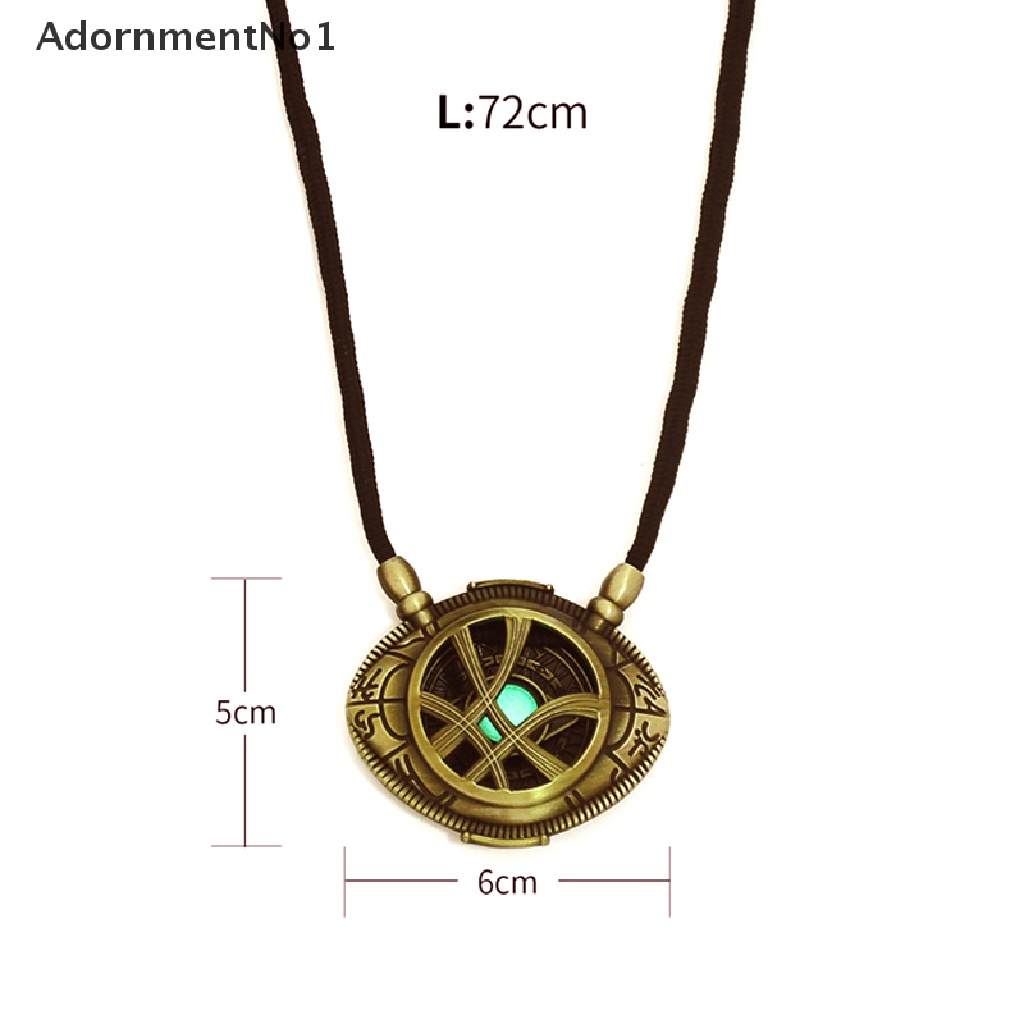 (AdornmentNo1) Kalung Rantai Dengan Liontin Mata Agamotto Doctor Strange Antik Untuk Wanita