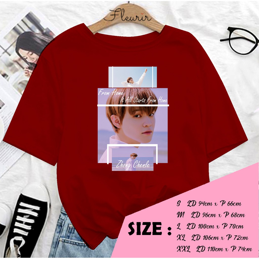 FLEURIR - KAOS NCT CHEN LE KPOP NCT127 WANITA DEWASA LENGAN PENDEK TEE UNISEX