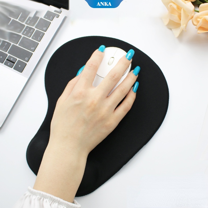 Sederhana warna solid memori silikon pergelangan tangan mouse pad kantor sandaran tangan pergelangan tangan pad