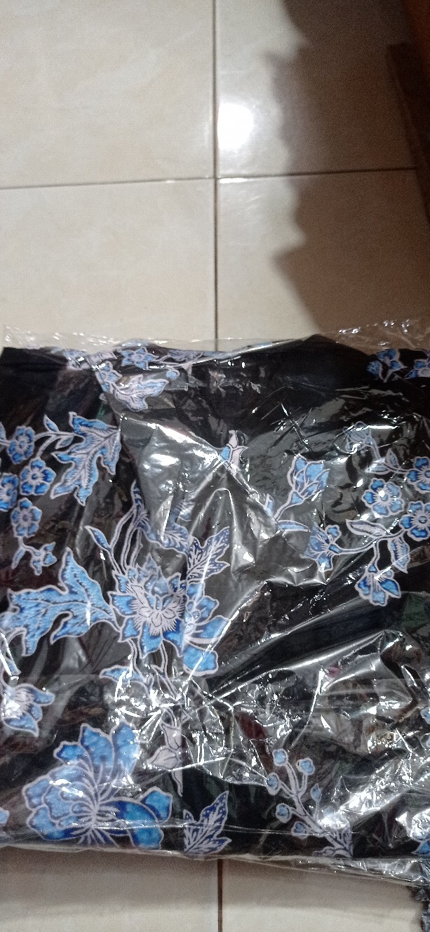 Batik Couple Keluarga Sania Ruffle Ori Ndoro Jowi Dnt Sogan Cibulan Biru