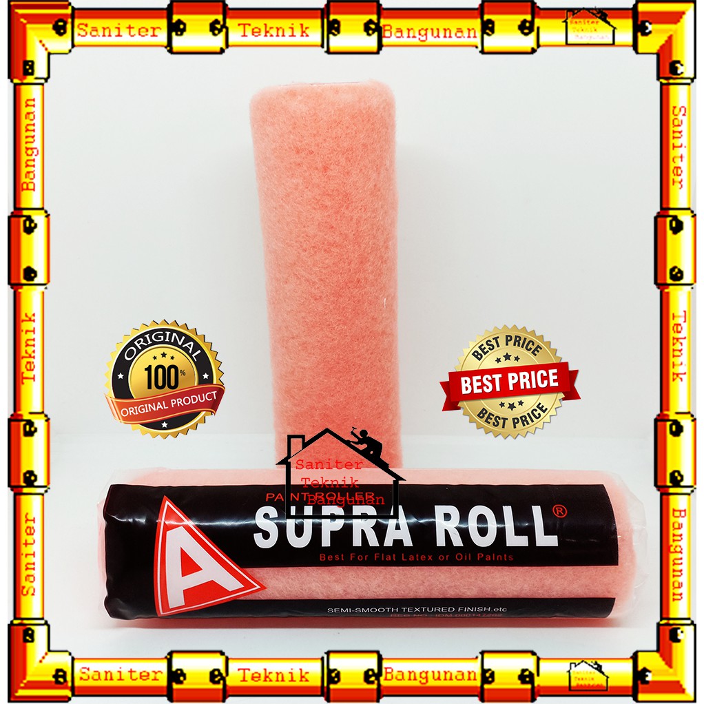 Refill Bulu Kuas Roll SUPRA 9&quot; Inch