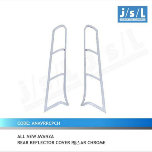 Rear reflektor pilar cover chrome all new Avanza/ Xenia jsl / reflector pillar