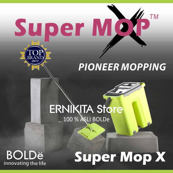 BOLDe SUPERMOP X - Alat Pel Flat Peras Bilas