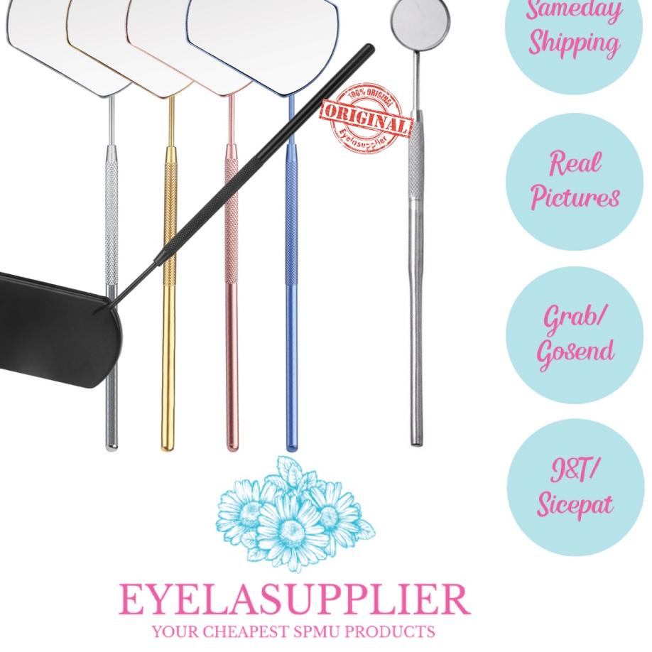 2.2 SALE Kaca Bulat Cermin Alat Koreksi Bulu Mata Dental Mirror Eyelash Extension Tanam Bulumata Che