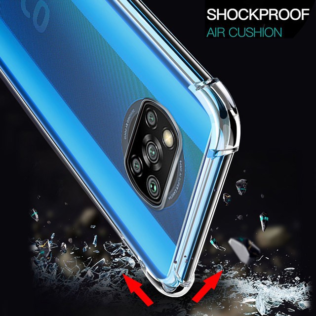 POCO X5 5G X5 PRO 5G X3 GT X3 PRO X3 NFC SOFT CASE CLEAR AIRBAG CORNER HIGH QUALITY