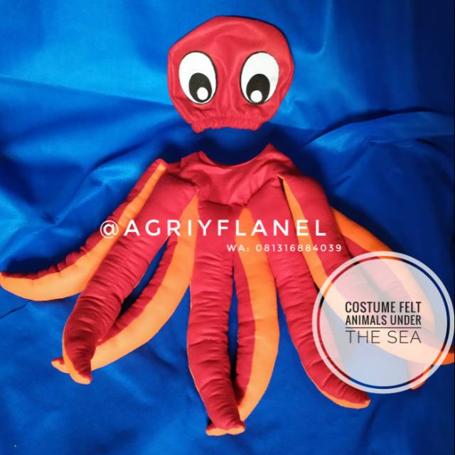 agriyflanel-octopus costume felt just for kids