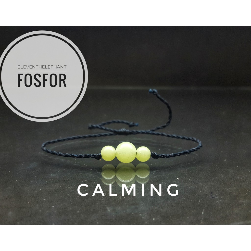 Fosfor Gelang Tali Batu Alam Energi Keberuntungan Pria Wanita