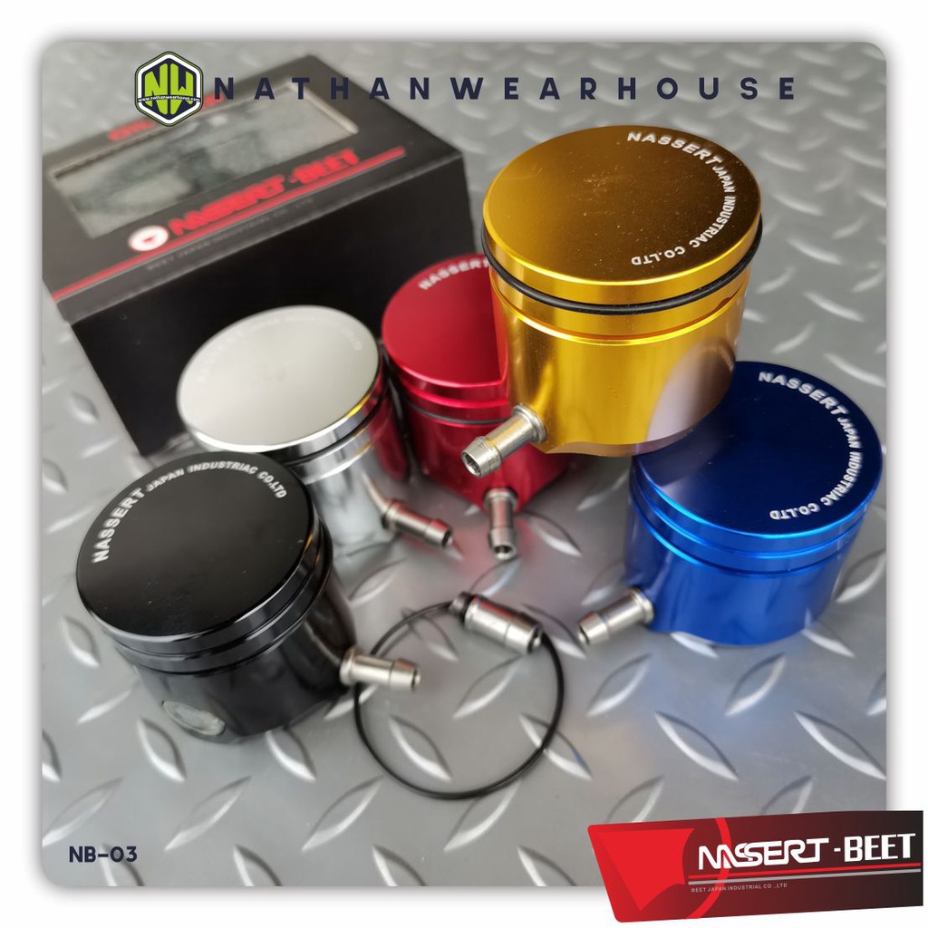 Tabung Minyak Rem Fluid Cap Oil Cup Full CNC Nassert Beet Replika Rizoma R15 R25 Ninja 150 250 CBR 3