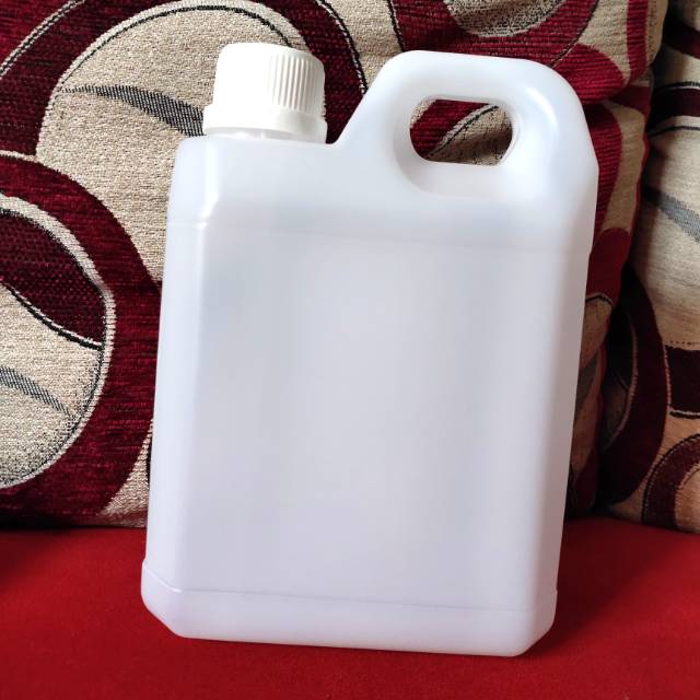 Jerigen 1 liter pendek / botol plastik kosong 1 liter pendek Tutup Segel