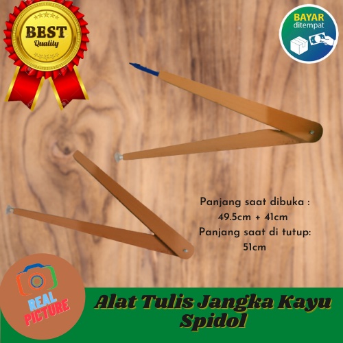 

Alat Tulis Jangka Kayu Dengan Spidol