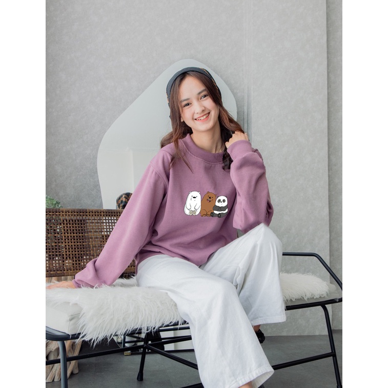 Sweater We Bare Bear  Pria &amp; Wanita | Sweater Korea Style Fleece Cotton | Dhea Fashion