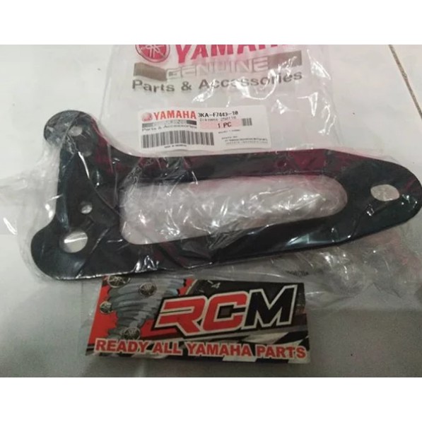 3KA-F7443-10 BRACKET BREKET BRAKET DUDUKAN KENALPOT KNALPOT RXKING RX KING RXK NEW ORI ORIGINAL YAMAHA YGP ASLI