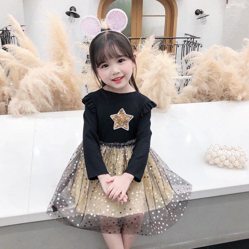 CHUBBI 95 Dress Anak Perempuan Gliter Star Stella