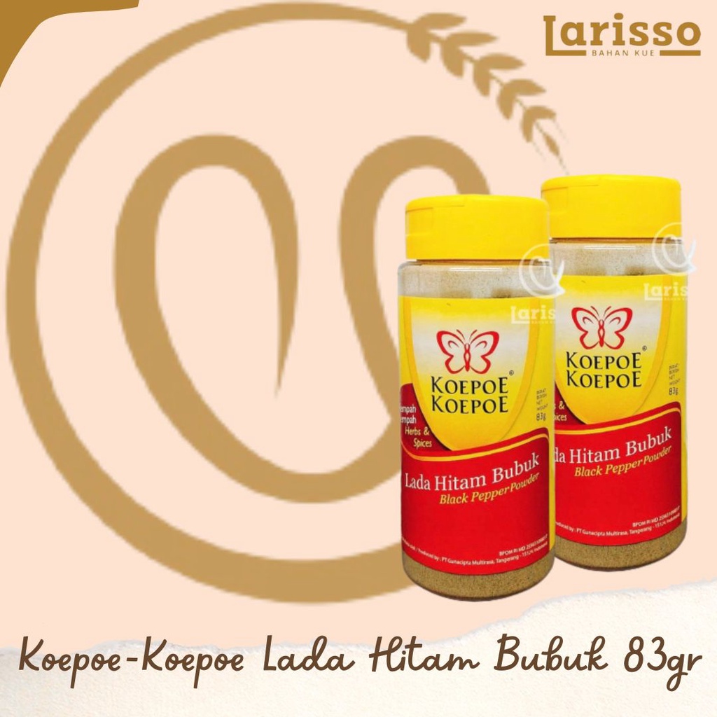 

KOEPOE KOEPOE LADA HITAM BUBUK BLACK PEPPER POWDER 83GR